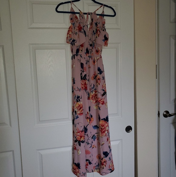 Off the Shoulder Floral Print Maxi Dress - Picture 4 of 6